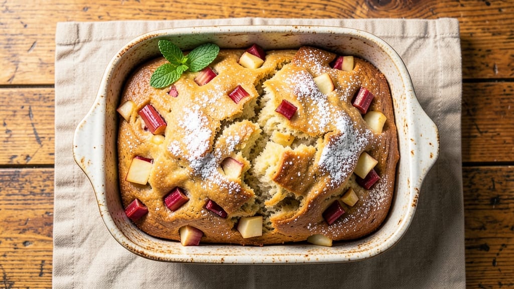Apple Rhubarb Bread Recipe: Zesty Swirls and Crusty Crown in One Bake