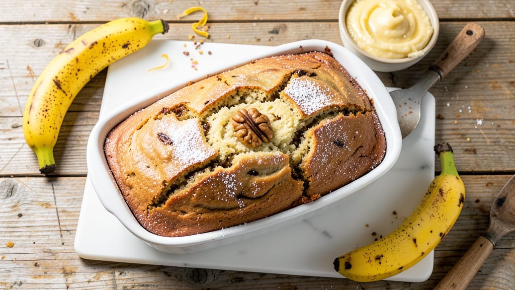 5 Star Moist Banana Bread Recipe: Fudgy Depth and Walnut Swirls in One Bake