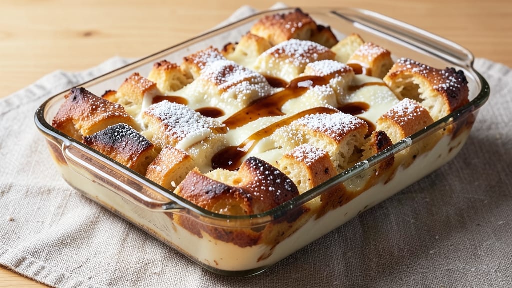 9x13 Bread Pudding Recipe: Boozy Bourbon-Kissed Layers with Caramelized Top