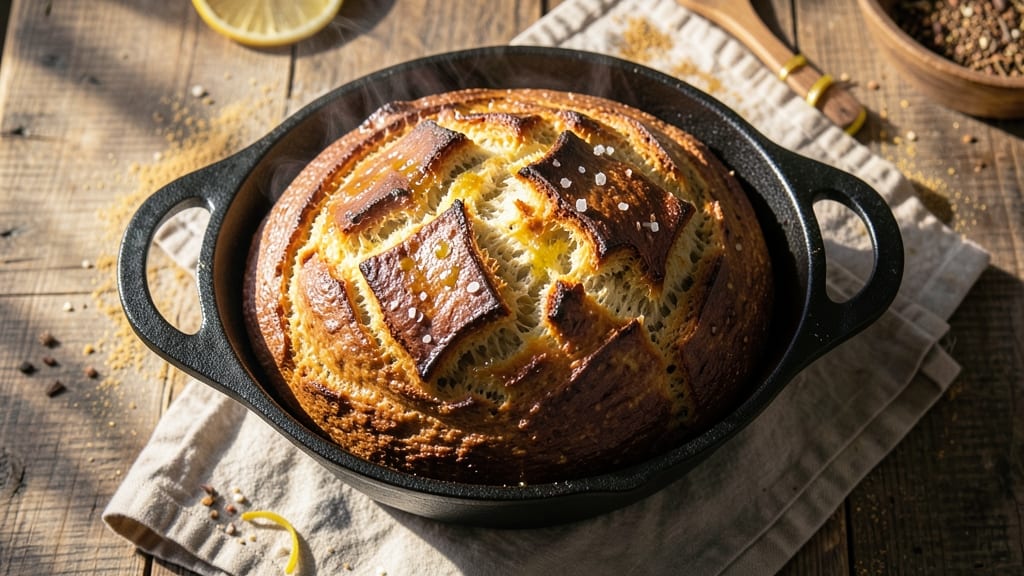 Active Dry Yeast Dutch Oven Bread Recipe: Crusty Crown With Pillowy Crumb in One Bake