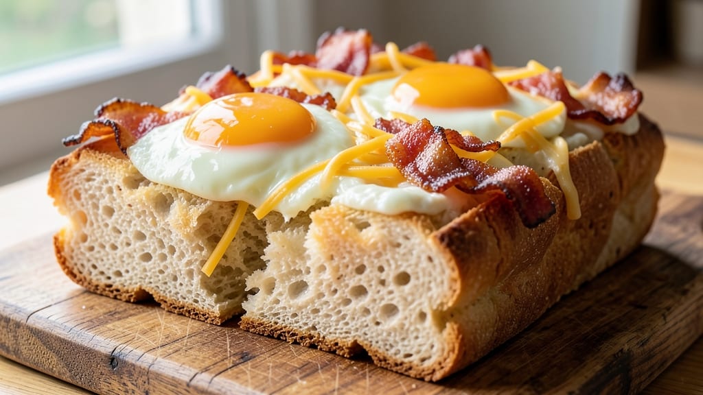 Amish Bacon, Egg, and Cheese Bread Recipe: Flaky Layers With Savory Breakfast Filling