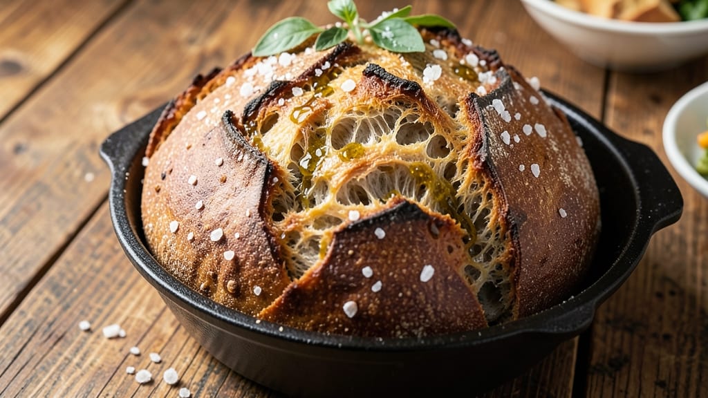 7 Qt Dutch Oven Bread Recipe: Crusty Crown With Pillowy Crumb in One Bake