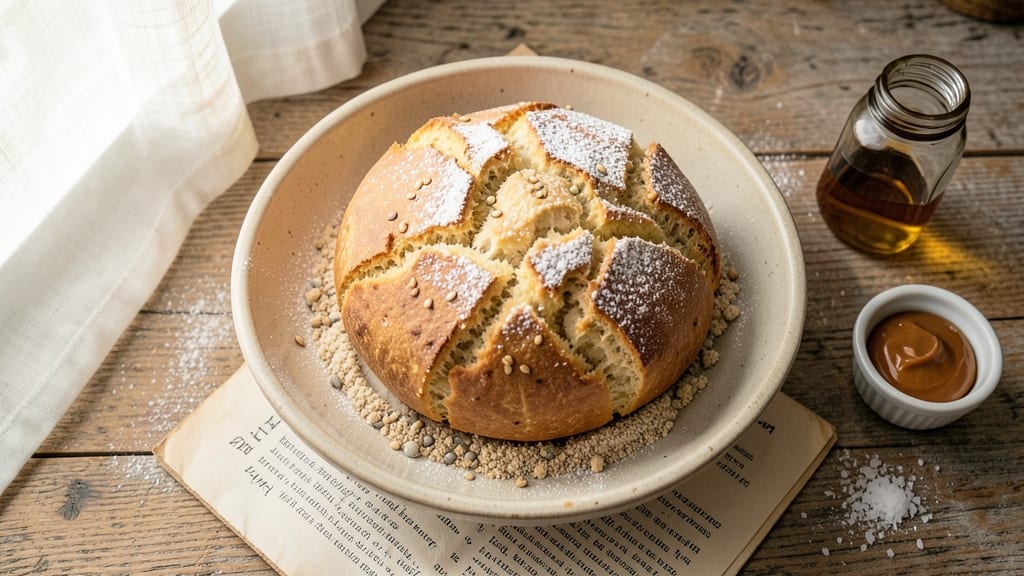 Amish Friendship Bread Recipe Card: Walnut Swirls and Buttery Crust in One Bake